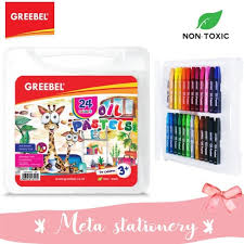 Originally available in a palette of classic hues, the colour selection was expanded with the addition of metallic and iridescent hues. Jual Crayon Oil Pastel Greebel 24 Warna Jakarta Utara Meta Stationery Tokopedia
