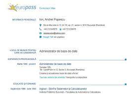Cv Europass Model RomanÄƒ Ce InseamnÄƒ De Unde Il Descarci Si Cum Se CompleteazÄƒ