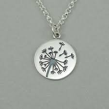 Dandelion Necklace For Women Sterling Silver Dandelion Etsy Silver Jewelry Handmade Womens Silver Jewelry Fine Silver Jewelry