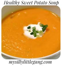 Healthy Sweet Potato Soup My Silly Little Gang Sweet Potato Soup Sweet Potato Soup Recipes Sweet Potato Soup Easy