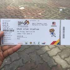Tiket online sukan sea 2017. Final Football Sukan Sea 2017 Malaysia Vs Thailand Tickets Vouchers Event Tickets On Carousell