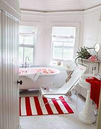 Blue bathroom floor tile 2021. 44 Cool And Bold Red Bathroom Design Ideas Digsdigs