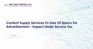 The use tax is a back stop. Content Supply Services Vs Sale Of Space For Advertisement Impact Under Service Tax Sbs