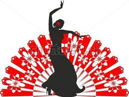 Silhouette De Danseuse De Flamenco Avec Un Fan Danseuse De Flamenco Flamenco Eventail Espagnol