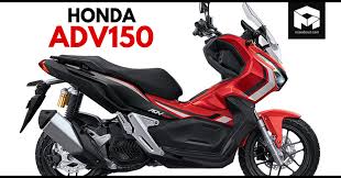 The adv 150 comes with disc front brakes and disc rear brakes along with abs. Honda Adv150 Adventure Scooter Officially Revealed