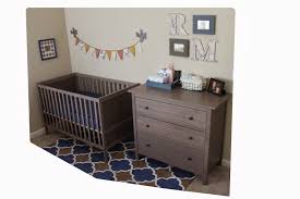 Little Boy S Nursery Little Man S Cozy Little Nook Travel Theme Ikea Sundvik Crib In Grey Brown Hemnes Grey Brown Dres Ikea Crib Ikea Sundvik Boy Nursery