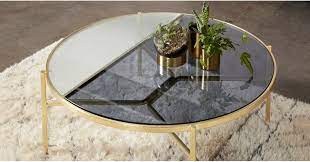 Check spelling or type a new query. Stanley Coffee Table Smoked Rippled Glass And Brass Table Basse Table Basse Verre Table En Verre