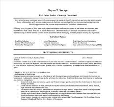 Review the following list for some powerful examples. Free 17 Sample Real Estate Resume Templates In Pdf Ms Word