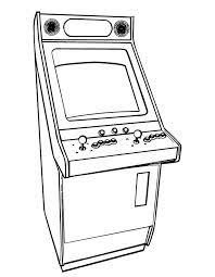 Printable Arcade Video Games Coloring Page From Freshcoloring Com
