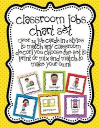 Classroom Job Chart Set Preschool Items Juxtapost