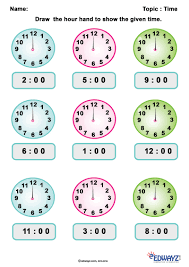 Freeworksheets Printable Time Class1 Edwayz Math