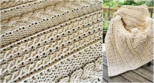 This is a free tutorial for the celtic weave crochet stitch. Crochet Celtic Afghan Throws Home Living Kromasol Com