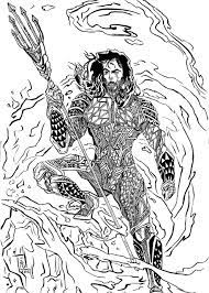 His arthur curry edit style shows him without a shirt and in pants rather than his usual shirt. Superhero Aquaman Coloring Pages 101 Coloring