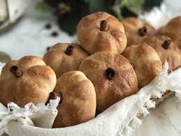 In a separate small bowl, dissolve your yeast packet in 1/2 cup of water. Mennonite Girls Can Cook Pumpkin Shaped Rolls