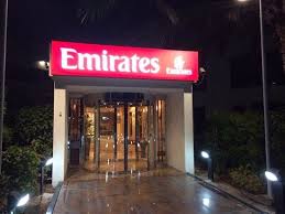 The emirates business class lounge at concourse b in the dubai international airport was refurbished for $11 million and looks sparkling new. Emirates Dubai Connect Entrance At The Hotel Picture Of Le Meridien Dubai Hotel Conference Centre Tripadvisor