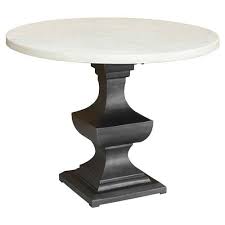 Danielle Country Classic Round White Marble Top Metal Pedestal Dining Table Dining Table Dining Table Marble Marble Top Dining Table