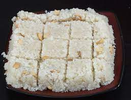 The sambhar is made with roasted spices which are then ground with fresh coconut, hence the name arachu vitta. Coconut Burfi Recipe Steffi S Recipes
