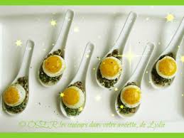 Bouchees De Lentilles Vertes A L Estragon Et œufs De Caille Miroir Recettes Recette Oeufs De Caille Caille Recette