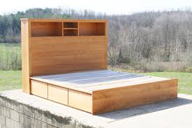 Modern King Bed With Storage Solid