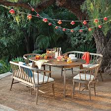 Modern Farmhouse West Elm Summer Home Decor Outdoor Dining Table Outdoor Dining Set