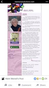 Sincere condolences to Ronda Weinell and her family! Her Mom passed away