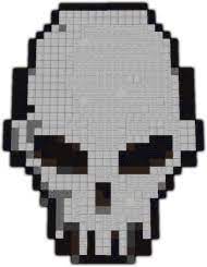 Skull Pixel Art Minecraft Skull Pixel Art Small Png Image With Transparent Background Png Free Png Images Pixel Art Minecraft Pixel Art Minecraft Skull