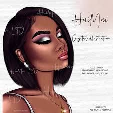 Afro Woman Png, Black Girl Magic, Fashion Women Clipart, Cute African  American, Scrapbook Digital Planning Supplies, Planner Sticker Kit