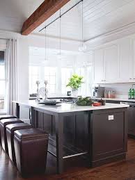 painted dark brown lower cabinets