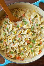 Creamy Chicken Pot Pie Noodles Recipe Creamy Chicken Pot Pie Recipes Dinner Recipes