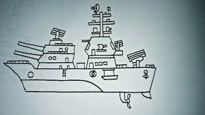 Untuk memperoleh info terkini, kalian dapat lihat lebih lanjut 22 gambar sketsa kapal perang terlengkap. Cara Menggambar Kapal Perang Part 2 Senjatanya Meriam 200mm Youtube