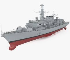 3d Model Of Type 23 Frigate Type 23 Frigate Warship Model 3d Model