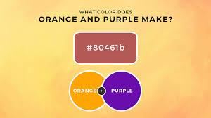 Purple is an additive mix between what we see as red light and blue light. Orange And Purple Mixed What Color Does Orange And Purple Make