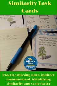 Task Cards Will Help Students Practice Scale Factor Finding Missing Side Lengths Deciding Simi Task Card Activities Task Cards Maths Activities Middle School