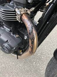 Cheap Plastic Cover Melted On Exhaust Pipe Tips On How To Remove It Triumph