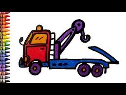 Gambar mewarnai tersebut meliputi mewarnai gambar pemandangan, alam semesta, alat berat. Mengambar Dan Mewarnai Mobil Mainan Truk Derek Untuk Anak Tk Gambar Menggunakan Crayon Youtube Mobil Mainan Mainan Truk Derek