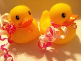 On the buffet or candy table you can buy an inflatable duck tub and fill them with guest favors and add few mini. Baby Girl Rubber Ducky Baby Shower Favors A Collectible Creation By Cupcake Gangster