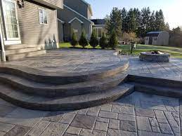 Stamped Concrete Real Help Custom Concrete Company Buffalo Ny Poured Concrete Patio Concrete Patio Designs Stamped Concrete Patio