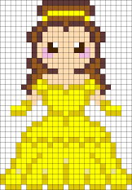 Belle Bead Pattern Could Also Work For Cross Stitch Would This Work With Perler Beads Dessin Petit Carreau Point De Croix Perles Hama