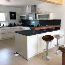 thekenplatte thekenaufsatz aus massiven fichte balken oberflache dunkel gelaugt und lackiert lan wohnung kuche dekoration wohnung kuche kuche planen tipps