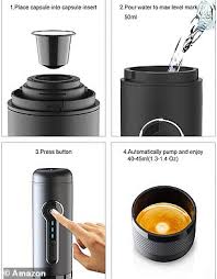 Maybe you would like to learn more about one of these? Shoppers Love This Rechargeable Coffee Machine Daily Mail Online
