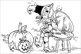 If you looking for 5 little pumpkins sitting on a gate coloring page five little pumpkins book printable halloween pinterest and you feel this is useful, you must share this image to your friends. Creepy Scarecrow And Pumpkins Coloring Page Download Print Online Coloring Pages For Free Color Nimbus