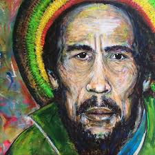 bobmarley using acrylic paint 🎨
