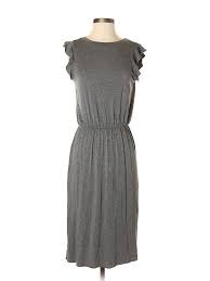 Details About Ann Taylor Loft Women Gray Casual Dress Sm Petite