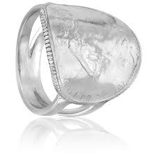 Edition unique, vrai pièce d'art: Bague Piece De 1 Franc Courbee Argent Artemis Ocarat