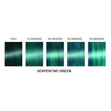 Pravana lasted way longer on my hair than manic panic does) pravana green, faded (took about 3 months to fade to this shade from the one above it) manic panic steel blue over blonde on top, and cotton candy pink on the ends. Serpentine Green Professional Gel Semi Permanent Hair Color Tish Snooky S Manic Panic