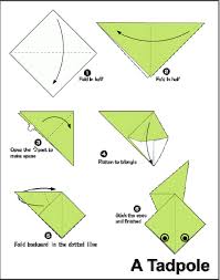 Easy Origami For Kids Tadpole Origami Easy Origami For Beginners Easy Origami Flower