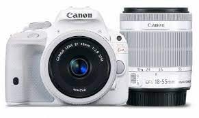 Canon eos kiss x7 dslr camera (18mp, black). Canon Dslr Camera Eos Kiss X7 White With Ef 40mm F2 8 Stm Ef S 18 55mm F3 5 5 6 Is Stm Internationa Canon Dslr Camera Canon Dslr Canon Digital Slr Camera