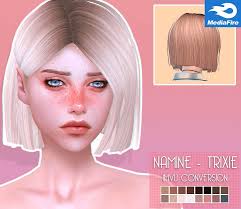 Sims 4 Cc Trixie Hair Mediafire Sims Hair Sims Womens Hairstyles