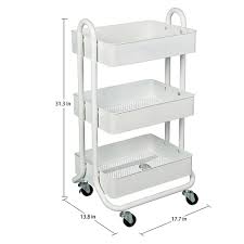Bulk pricing on mobile utility, folding, storage, and portable rolling carts. Salt 3 Tier Storage Cart In White Home Decor Bath Storage Decor