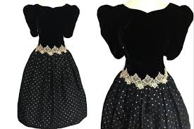 80s Scott Mcclintock Black Golden Dress Polka Dot Taffeta Etsy Polka Dress Occasion Maxi Dresses Dresses
